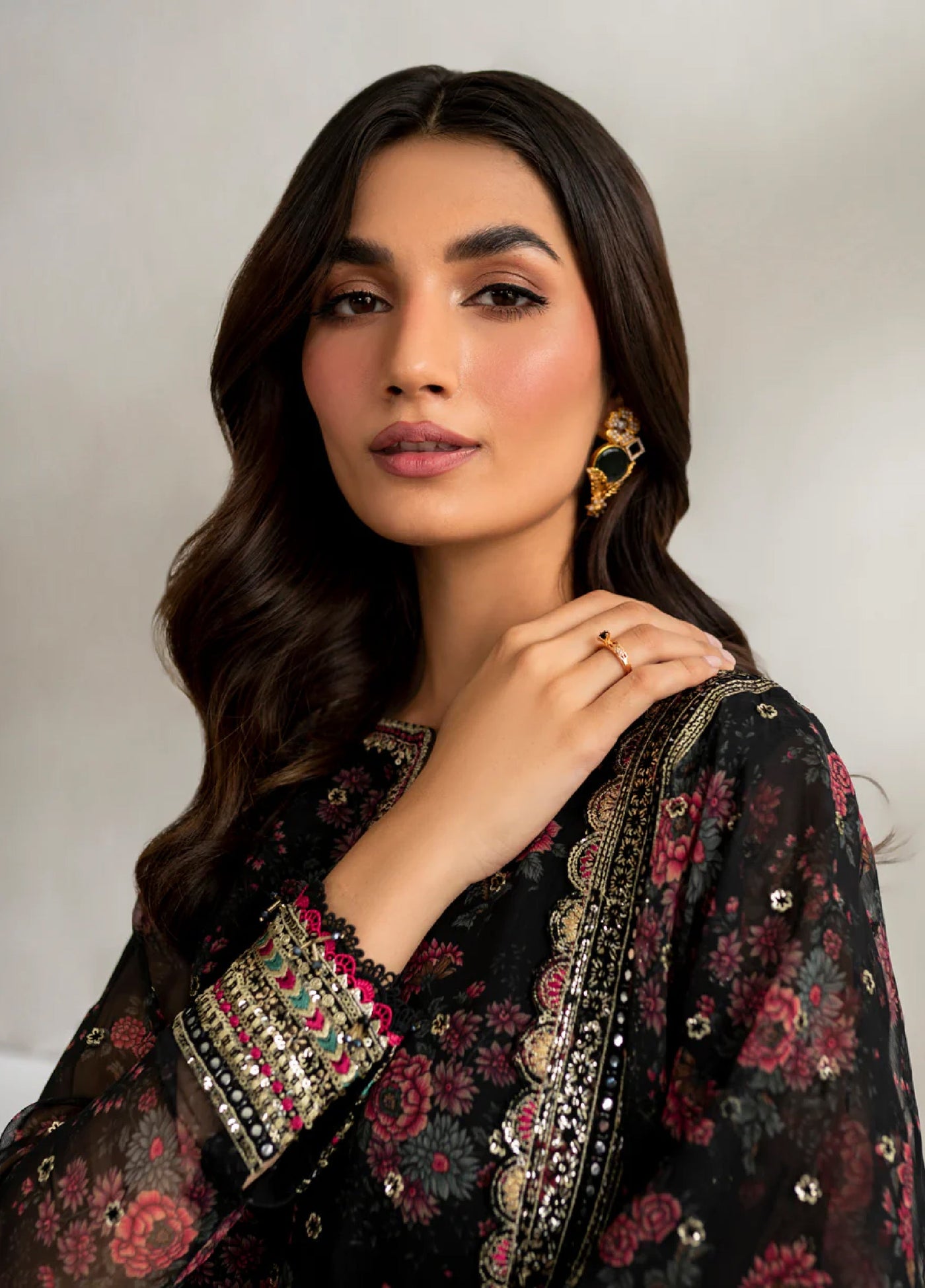 Xenia Formal Unstitched Luxury Chiffon Suits 3 Piece XE25FL Bellara-A - Formals Collection