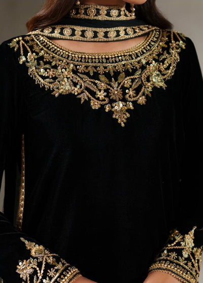 Zarif Exclusive Unstitched Velvet Embroidered Suits 3 Piece ZRF25VE ZRF-V-01 - Festive Collection