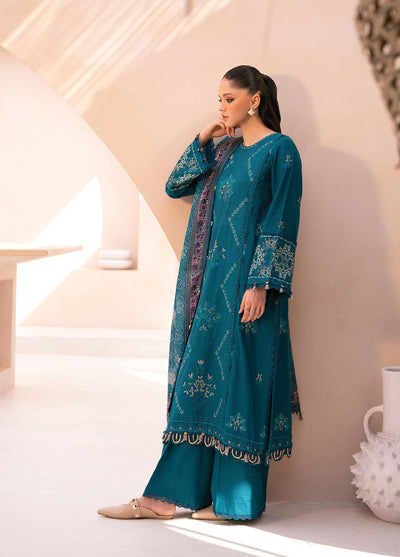 Rang e Khizaan by Xenia Unstitched Khaddar Embroidered Suits 3 Piece XE25SW D-11 ALIFA - Winter Collection