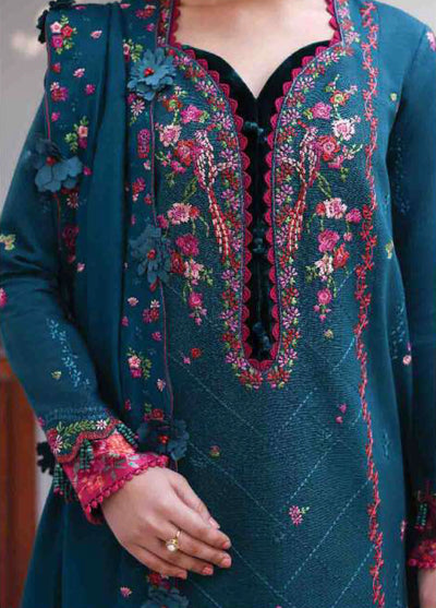 Amaris by Republic Womenswear Unstitched Luxury Shawl Khaddar Embroidered Suits 3 Piece RW25AS D-9 - Winter Collection
