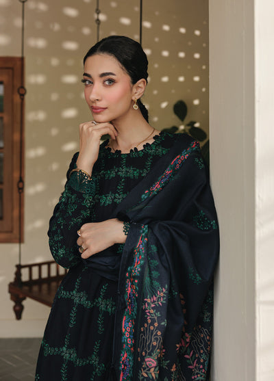 Xenia Unstitched Slub Khaddar Unstitched Embroidered Suits 3 Piece XE25SK D-03 Dazirah - Winter Collection