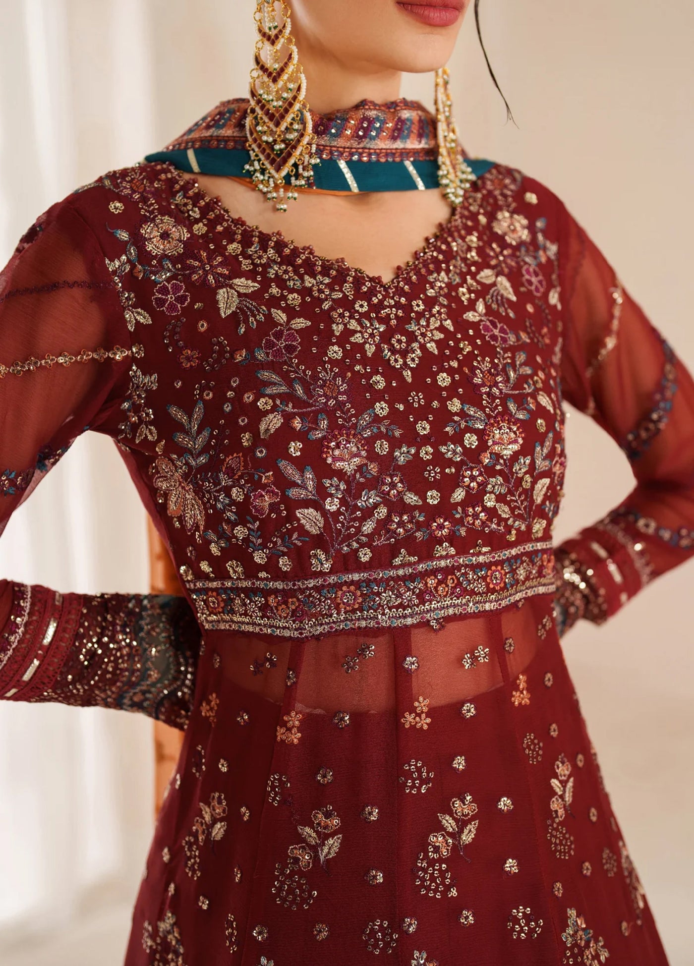 Xenia Formal Unstitched Luxury Chiffon Suits 3 Piece XE25FL Fariyn - Formals Collection