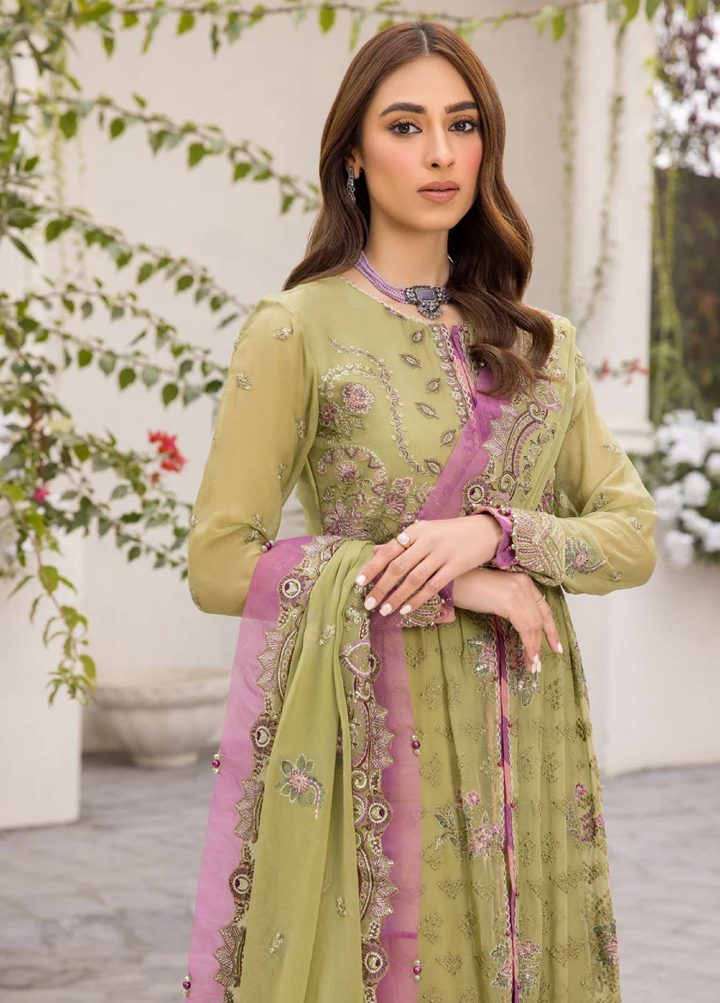 Xenia Formal Unstitched Luxury Chiffon Suits 3 Piece XE25FL Fuseelah - Formals Collection