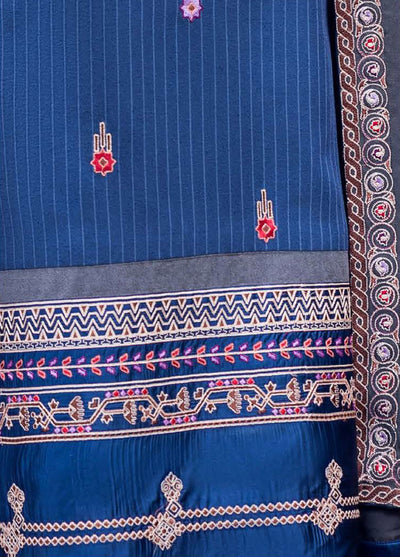 Symphony Hemline by Mushq Unstitched Karandi Embroidered 3 Piece MU25SK Granite Song - Winter Collection