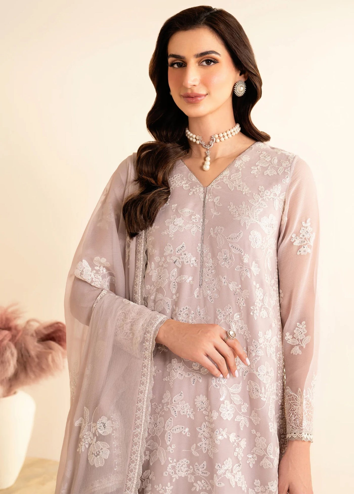 Xenia Formal Unstitched Luxury Chiffon Suits 3 Piece XE25FL Ahiti - Formals Collection