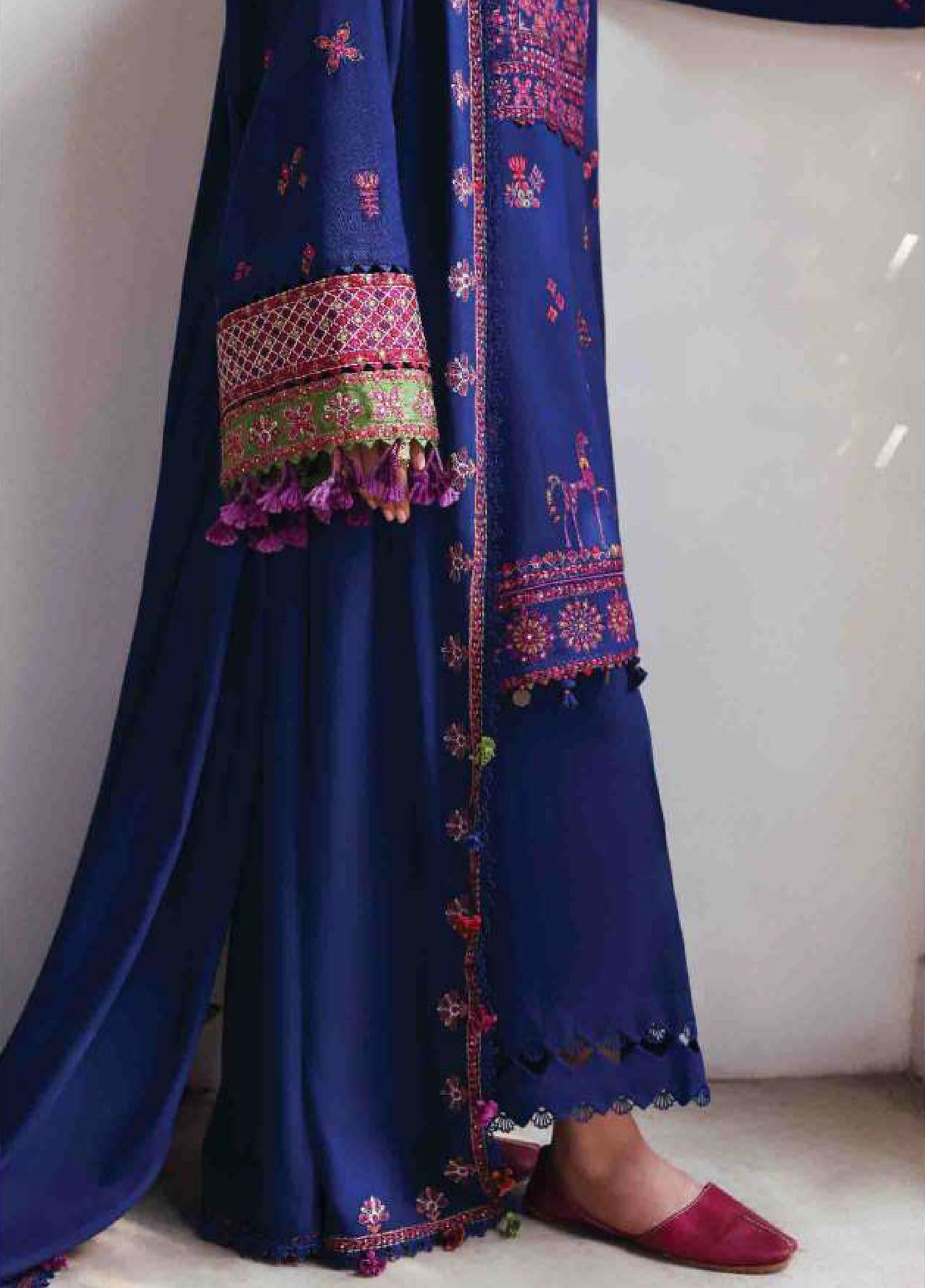 Amaris by Republic Womenswear Unstitched Luxury Shawl Karandi Embroidered Suits 3 Piece RW25AS D-10 - Winter Collection