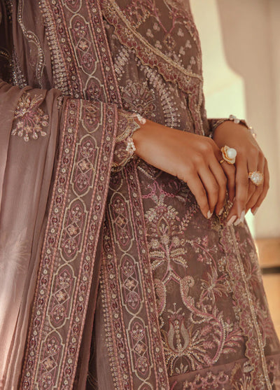 Mehr-un-Nissa By Florent Unstitched Wedding Embroidered Chiffon 4 Piece FL25 FL-2 KASHMALA - Formals Collection