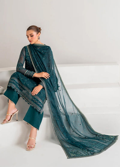 Xenia Formal Unstitched Luxury Chiffon Suits 3 Piece XE25FL Aura - Formals Collection