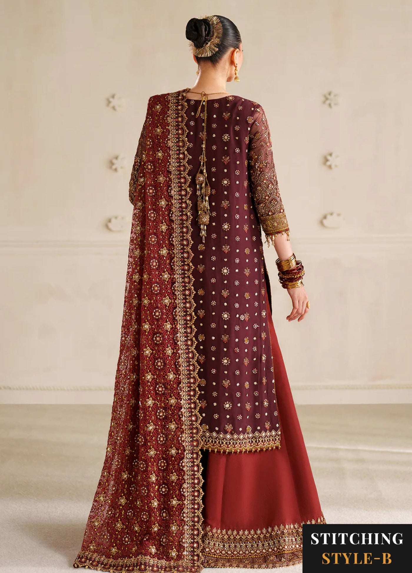 Chantelle by Baroque Unstitched Embroidered Organza 3 piece BQ25CF V14- D 07 - Formals Collection