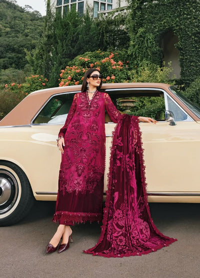 Luxe by Maria B Unstitched Embroidered Velvet 3 Piece MB25LW D8 - Winter Collection