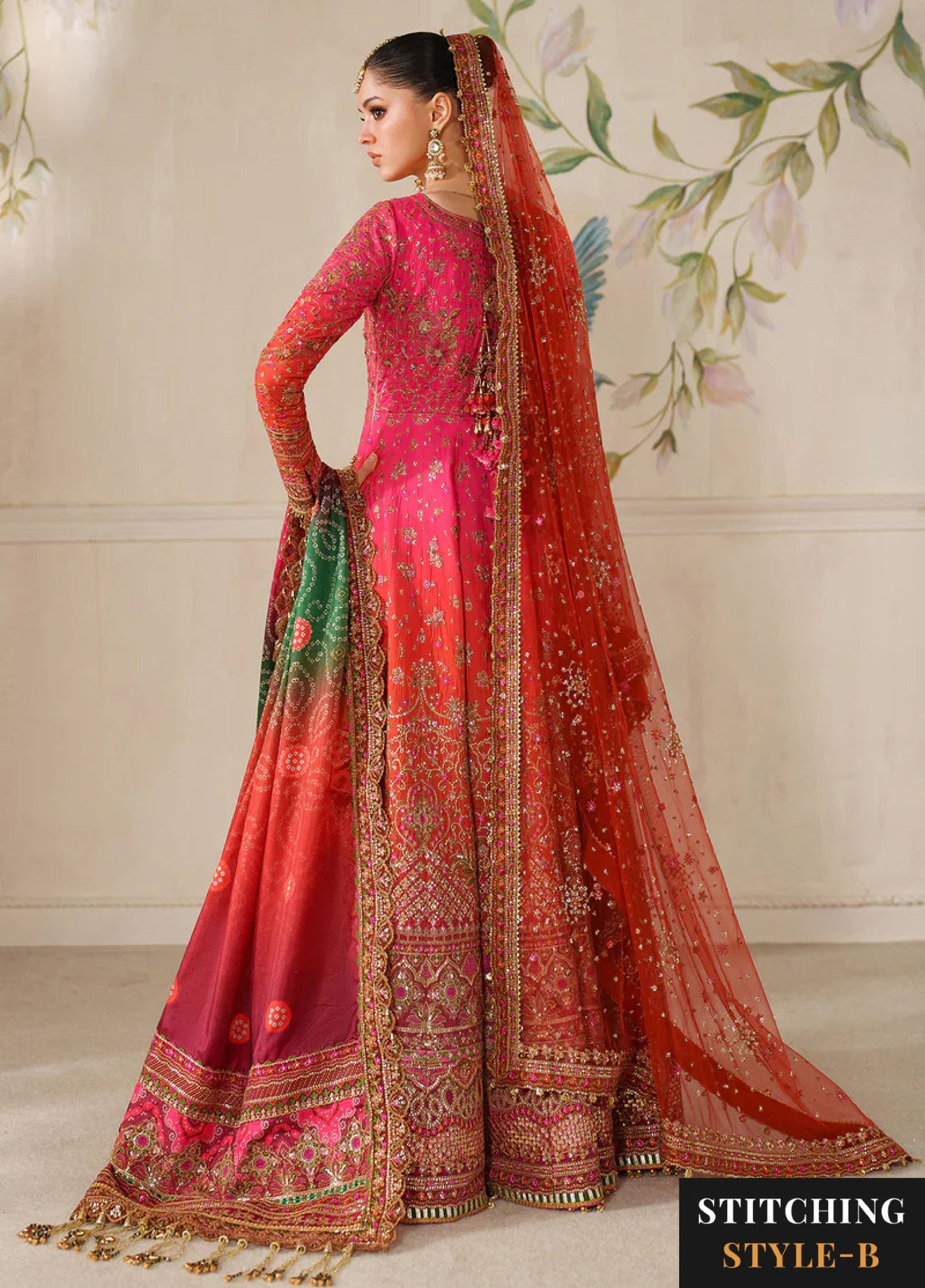 Chantelle by Baroque Unstitched Embroidered Raw Silk 3 piece BQ25CF V14- D 03 - Formals Collection