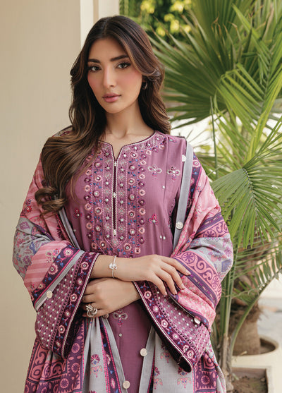 Xenia Unstitched Slub Khaddar Unstitched Embroidered Suits 3 Piece XE25SK D-04 Sofeea- Winter Collection