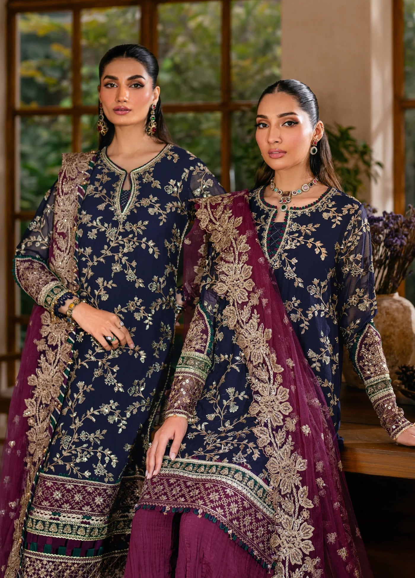 Xenia Formal Unstitched Luxury Chiffon Suits 3 Piece XE25FL Seraphina - Formals Collection