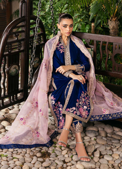 Zainab Chottani Unstitched Velvet Embroidered 3 Piece ZC25UV Meher - Festive Collection