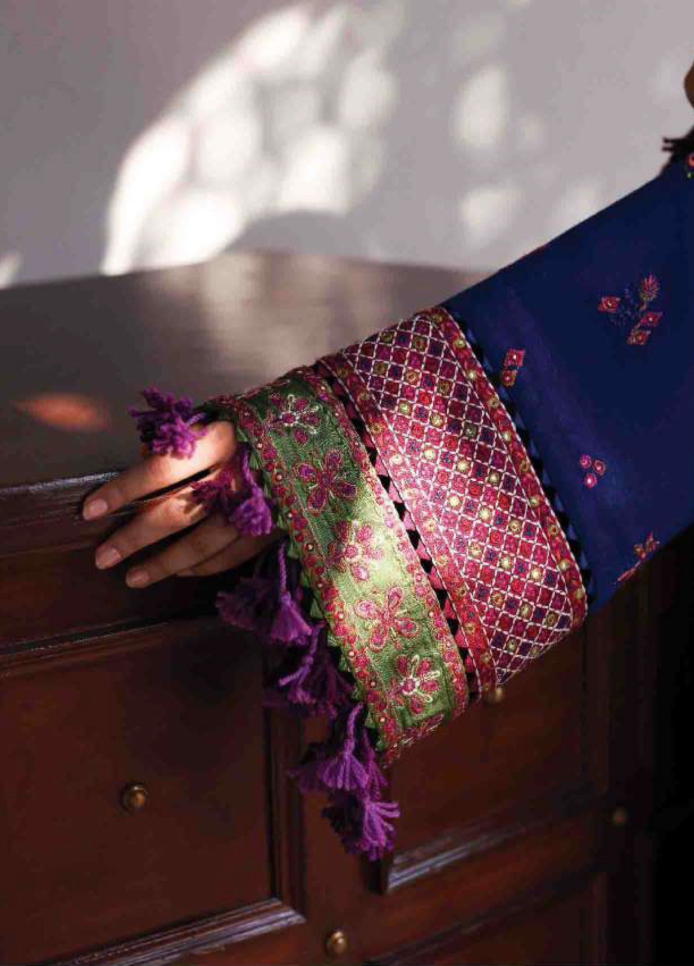 Amaris by Republic Womenswear Unstitched Luxury Shawl Karandi Embroidered Suits 3 Piece RW25AS D-10 - Winter Collection