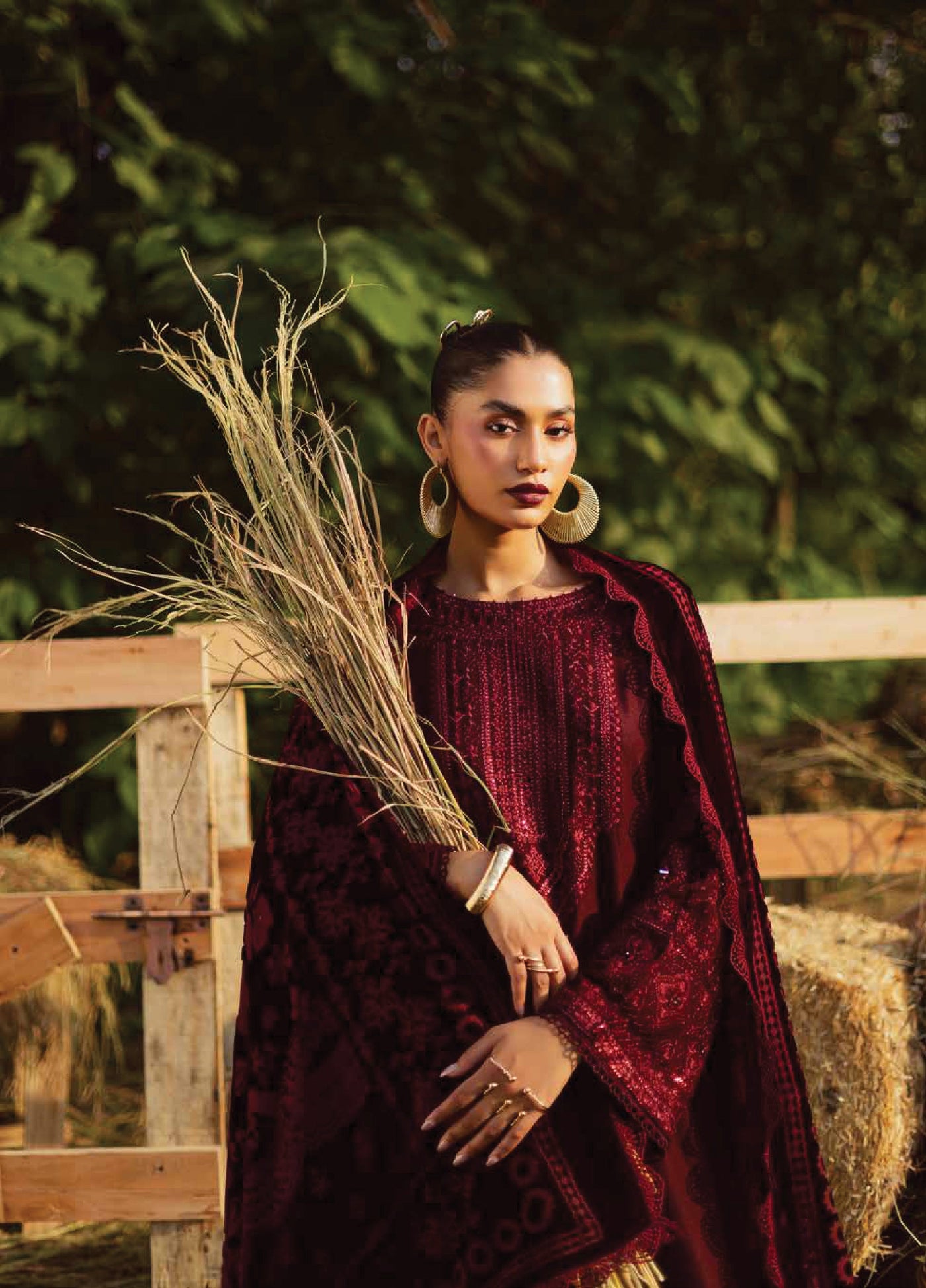 Nureh Exclusive Unstitched Luxury Palachi Embroidered  Leather Peach Suits 3 Piece NU25PS NE-189 - Winter Collection