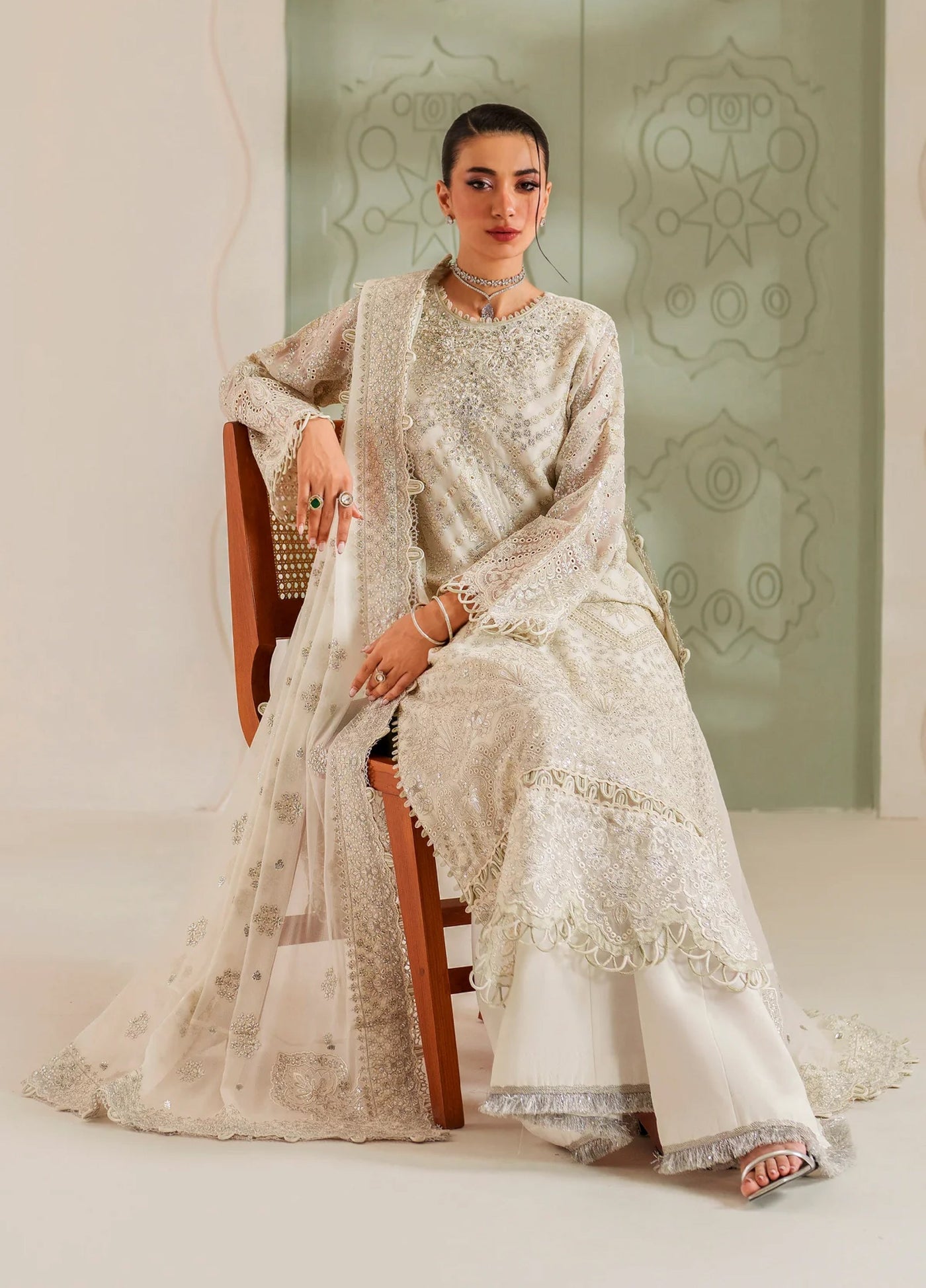 Xenia Formal Unstitched Luxury Chiffon Suits 3 Piece XE25FL Vareha - Formals Collection