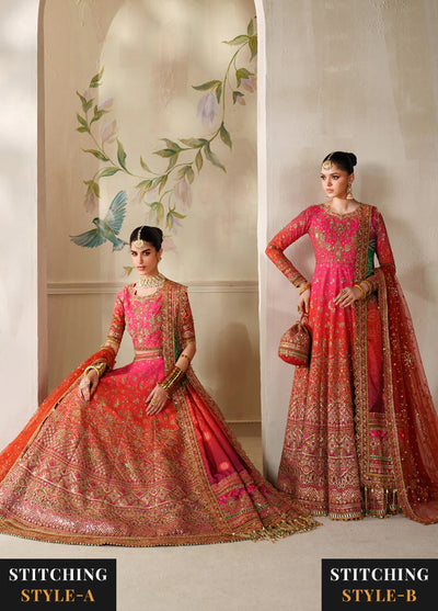 Chantelle by Baroque Unstitched Embroidered Raw Silk 3 piece BQ25CF V14- D 03 - Formals Collection