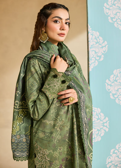 Zync by Florent One Nation Unstitched Khaddar Embroidered Suits 3 Piece FL25ON FL-8A - Casual Collection