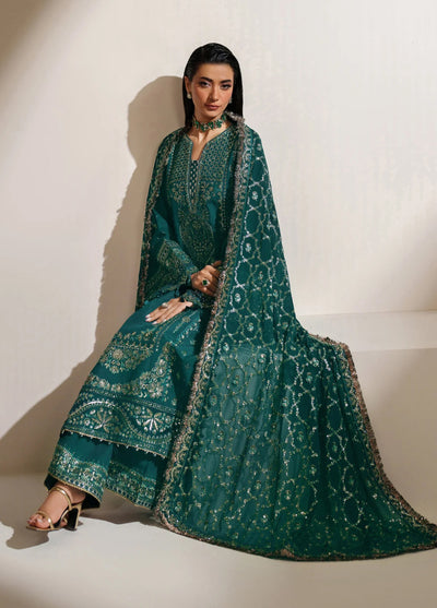 Xenia Formal Unstitched Luxury Raw Silk Suits 3 Piece XE25FL Seriya - Formals Collection