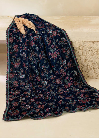 Zarif Unstitched Embroidered Raw Silk Suits 3 Piece ZRF25UF  ZRF-VS-01 - Festive Collection