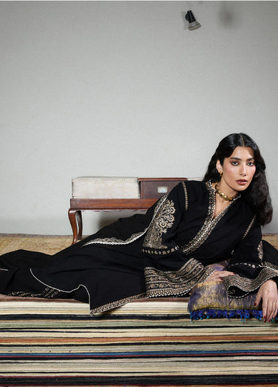 Jugnu by Hussain Rehar Unstitched Karandi Embroidered Suits 3 Piece HR25JW Tila - Winter Collection