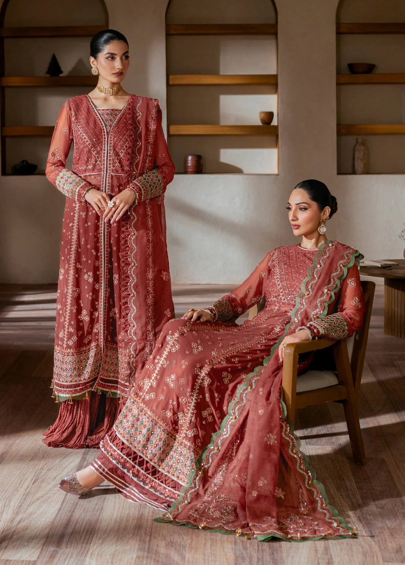 Xenia Formal Unstitched Luxury Chiffon Suits 3 Piece XE25FL Selene - Formals Collection