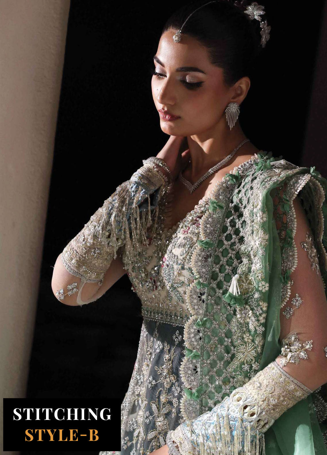 Lilianne by Republic Womenswear Embroidered Net Suits Unstitched 3 Piece RW25LW D-08 Miraelie - Formal Collection