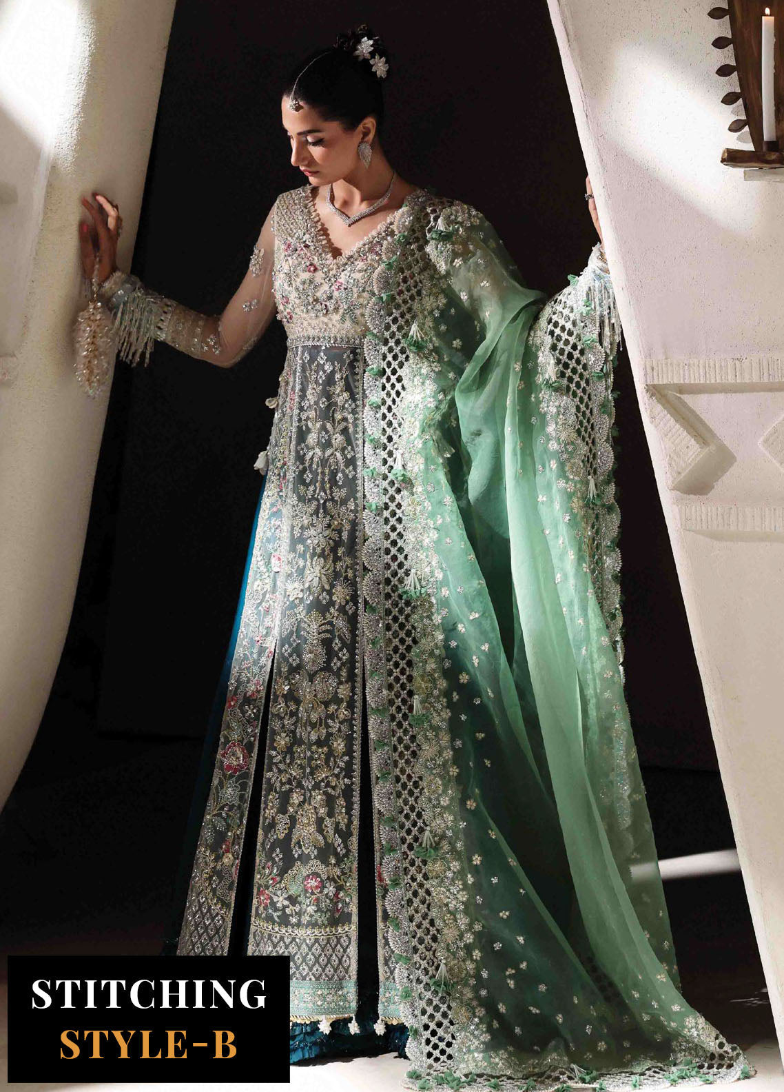 Lilianne by Republic Womenswear Embroidered Net Suits Unstitched 3 Piece RW25LW D-08 Miraelie - Formal Collection