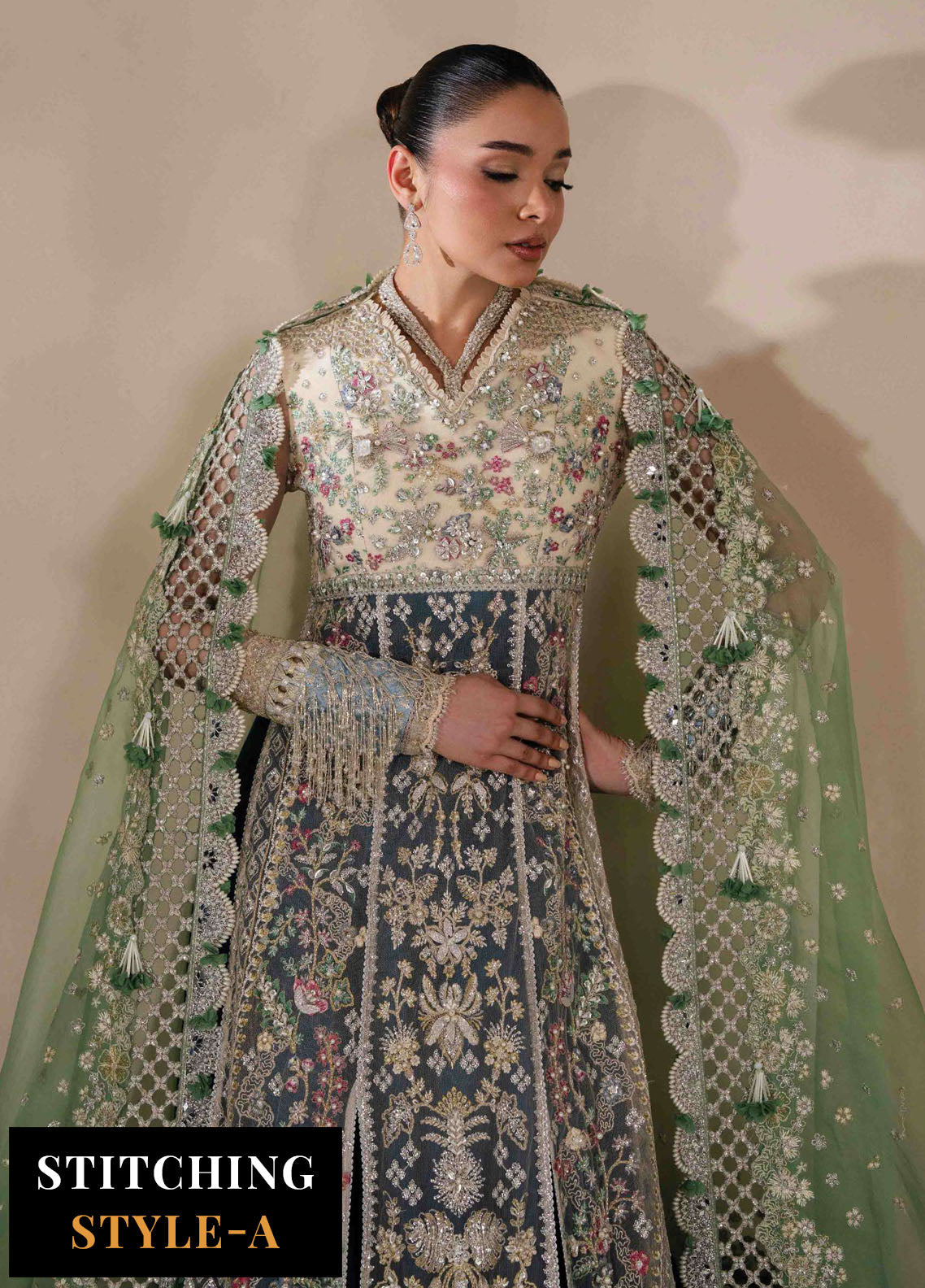 Lilianne by Republic Womenswear Embroidered Net Suits Unstitched 3 Piece RW25LW D-08 Miraelie - Formal Collection