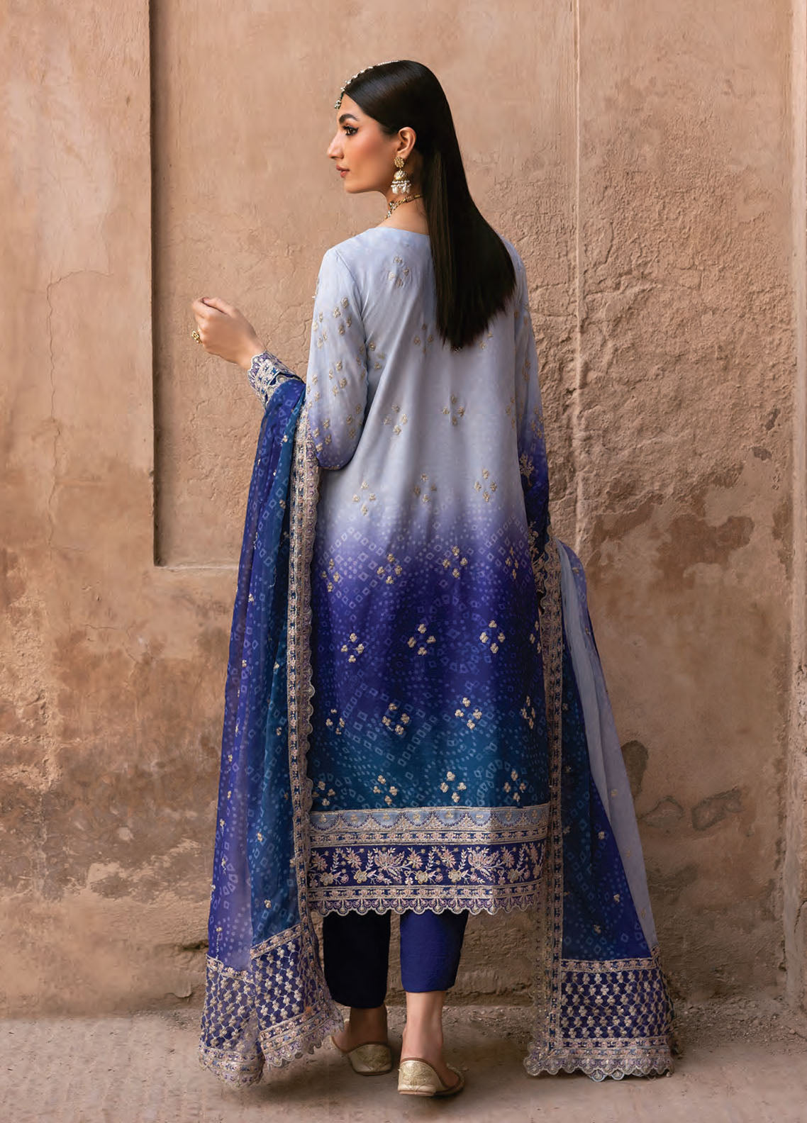 The Empress by Emaan Adeel Embroidered Chiffon Suits Unstitched 3 Piece EA25TE D-09 Aurevia
