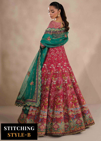 Lilianne by Republic Womenswear Embroidered Raw Silk Suits Unstitched 3 Piece RW25LW D-07 Floriane - Formal Collection