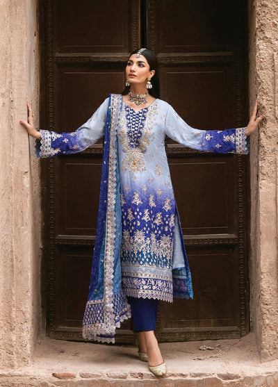 The Empress by Emaan Adeel Embroidered Chiffon Suits Unstitched 3 Piece EA25TE D-09 Aurevia