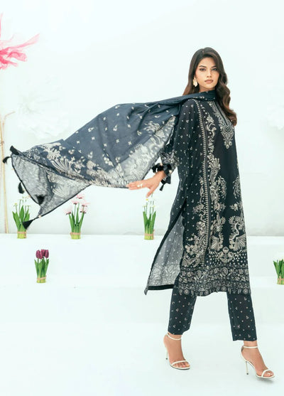 Amal Printed Lawn Suits Unstitched 3 Piece AL25AUS D-18