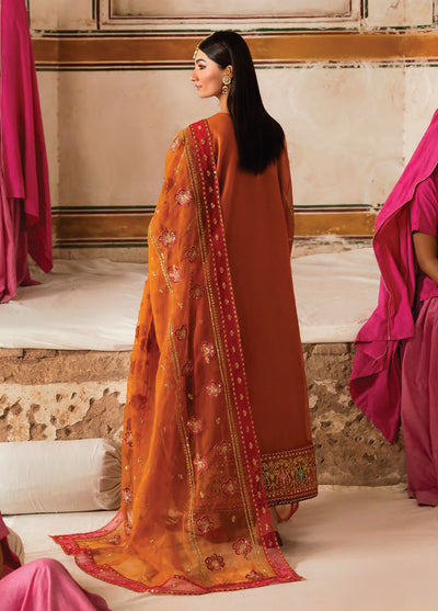 The Empress by Emaan Adeel Embroidered Organza Suits Unstitched 3 Piece EA25TE D-08 Solmira
