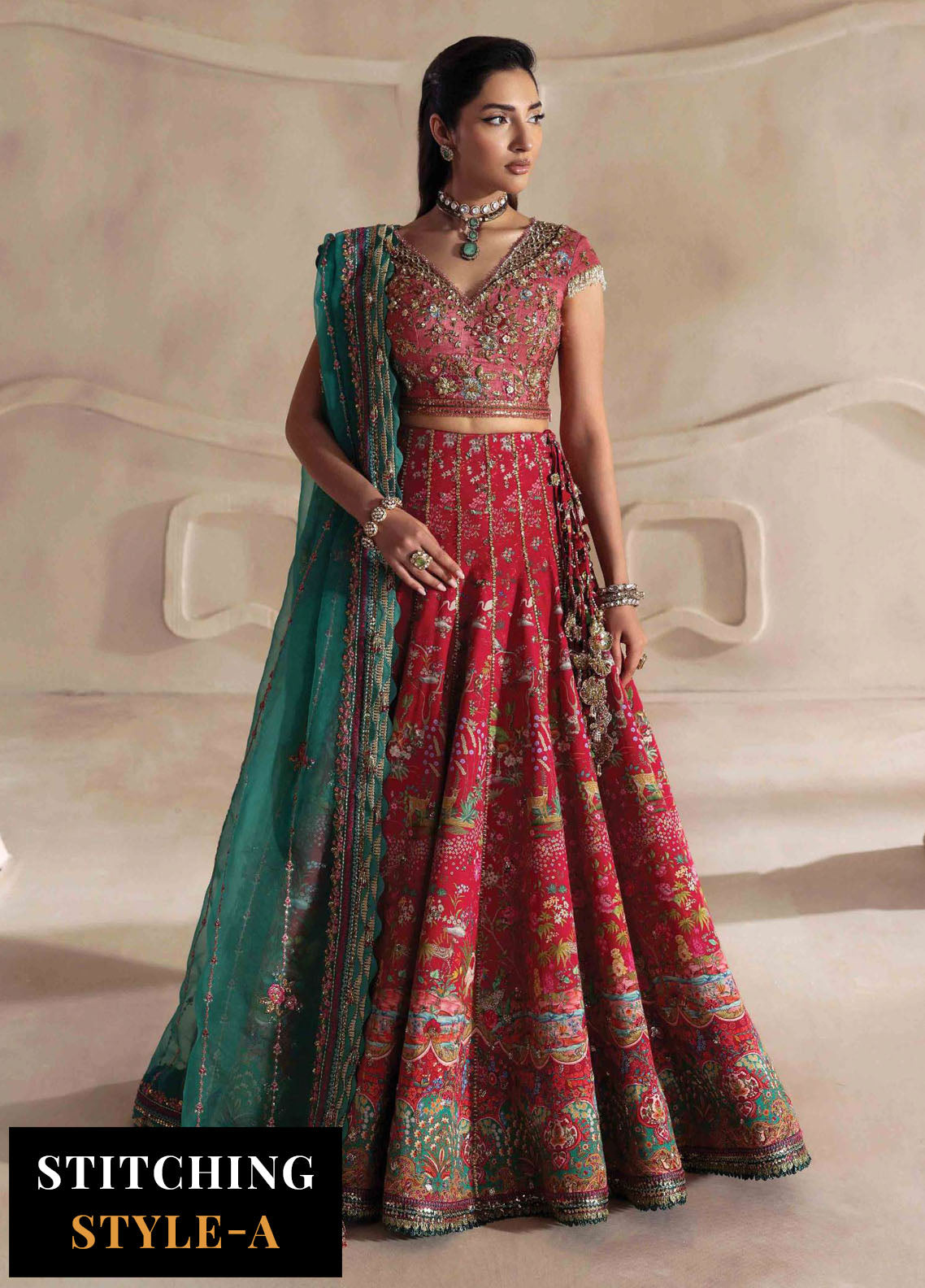 Lilianne by Republic Womenswear Embroidered Raw Silk Suits Unstitched 3 Piece RW25LW D-07 Floriane - Formal Collection