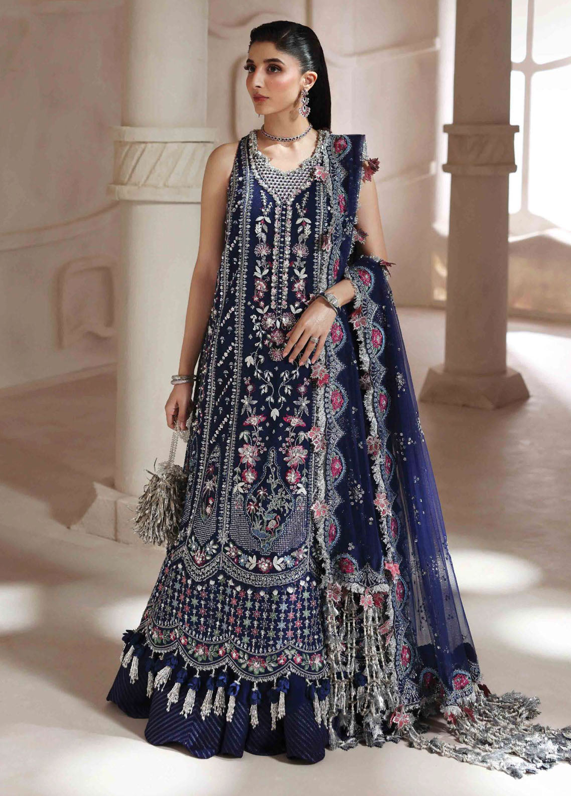 Lilianne by Republic Womenswear Embroidered Net Suits Unstitched 3 Piece RW25LW D-06 Clarisse - Formal Collection