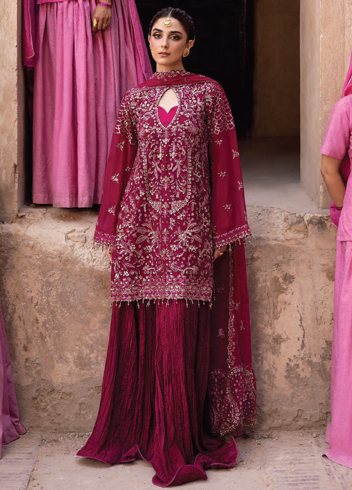 The Empress by Emaan Adeel Embroidered Chiffon Suits Unstitched 3 Piece EA25TE D-07 Kasyra