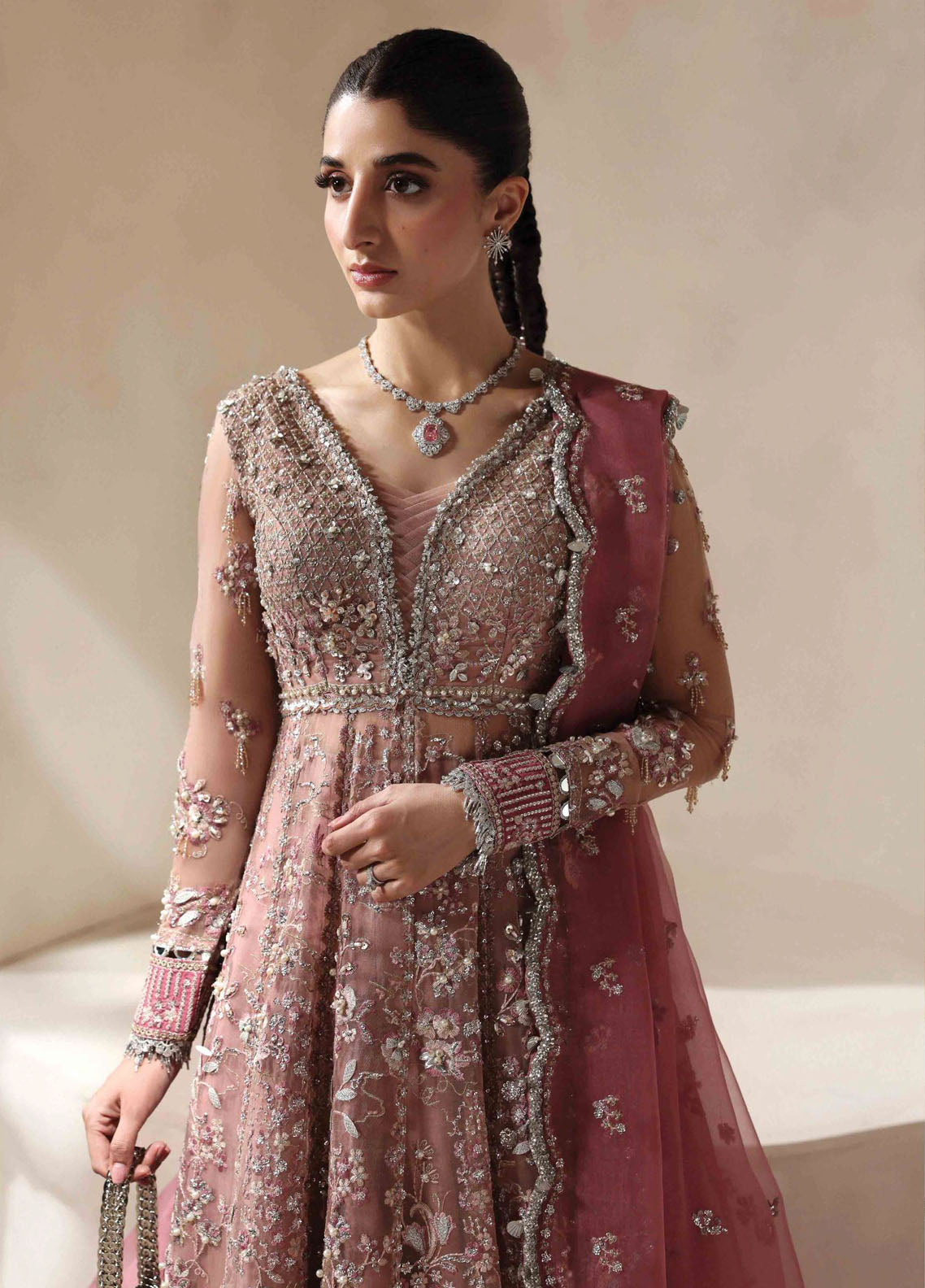 Lilianne by Republic Womenswear Embroidered Organza Suits Unstitched 3 Piece RW25LW D-05 Juliane - Formal Collection