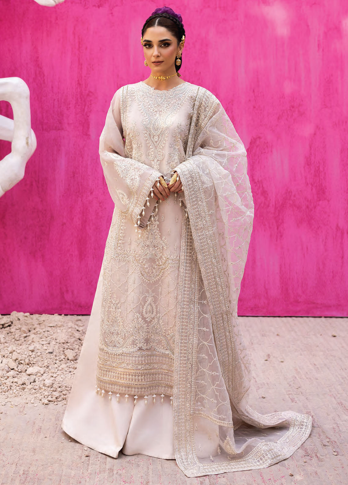 The Empress by Emaan Adeel Embroidered Chiffon Suits Unstitched 3 Piece EA25TE D-06 Lumesse