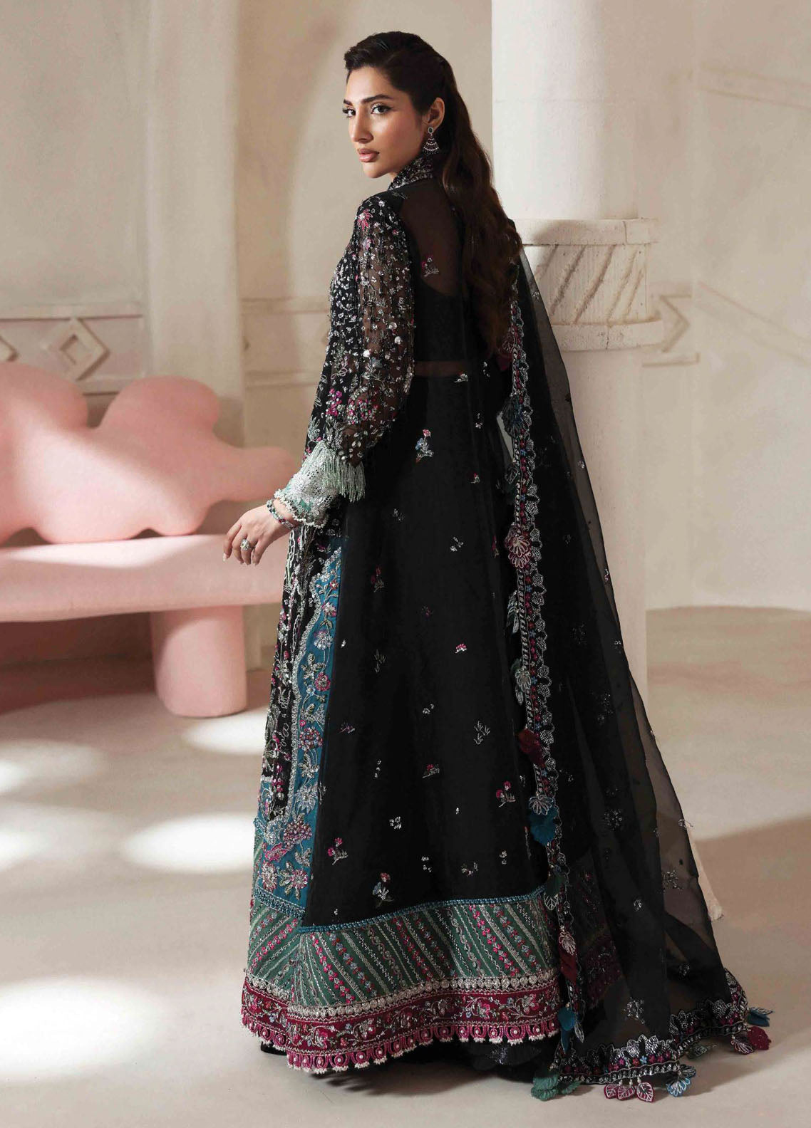 Lilianne by Republic Womenswear Embroidered Organza Suits Unstitched 3 Piece RW25LW D-04 Auriane - Formal Collection
