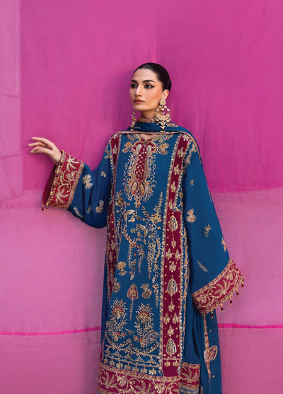 The Empress by Emaan Adeel Embroidered Organza Suits Unstitched 3 Piece EA25TE D-05 Velanis