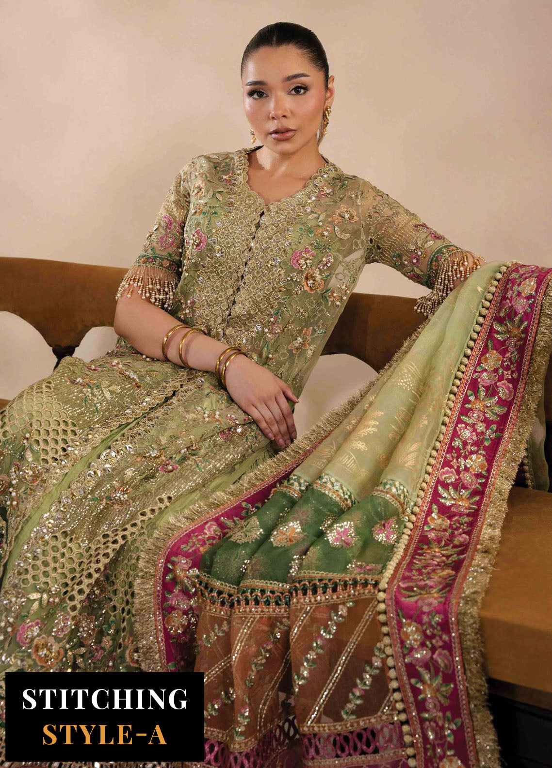 Lilianne by Republic Womenswear Embroidered Organza Suits Unstitched 3 Piece RW25LW D-02 Eliane - Formal Collection