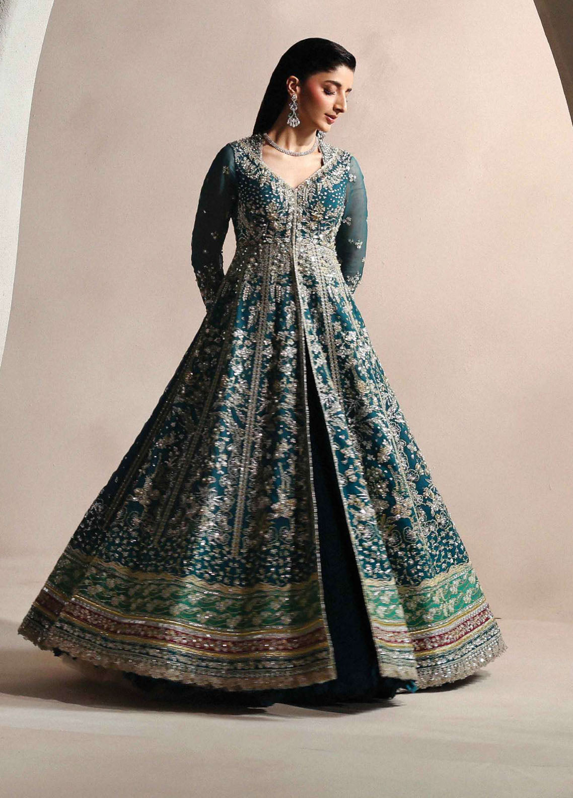 Lilianne by Republic Womenswear Embroidered Organza Suits Unstitched 3 Piece RW25LW D-01 Oriane - Formal Collection