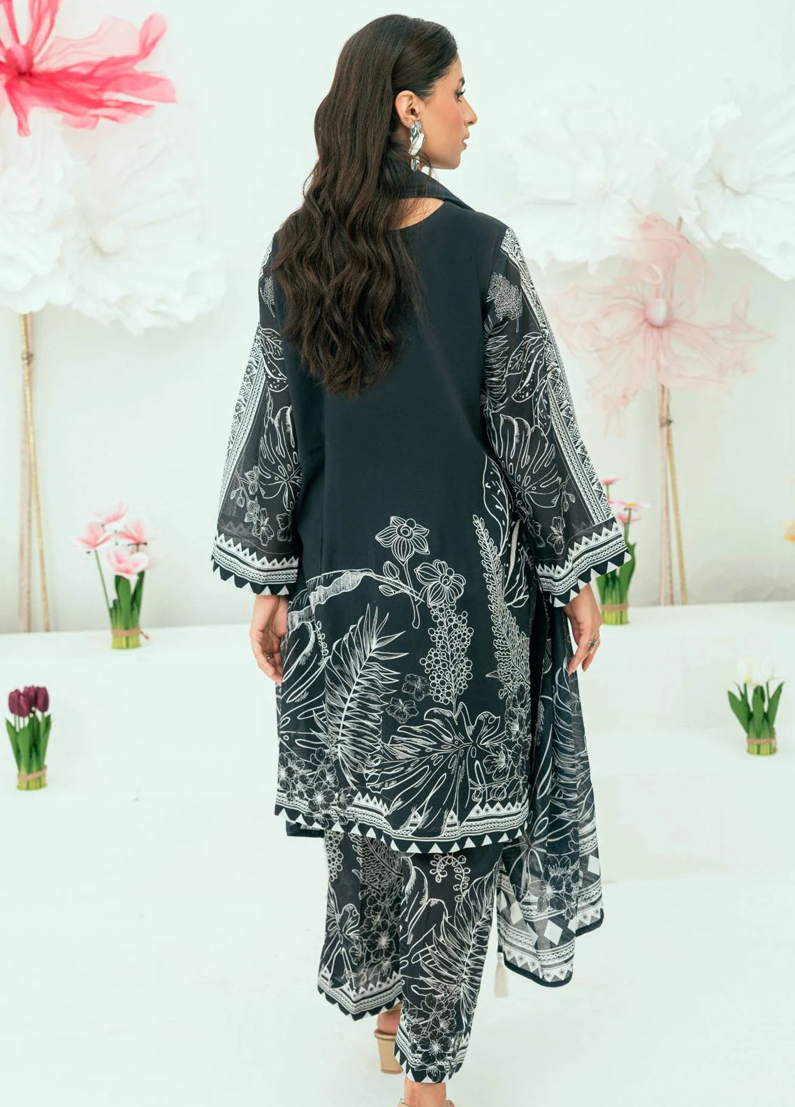 Amal Printed Lawn Suits Unstitched 3 Piece AL25AUS D-5