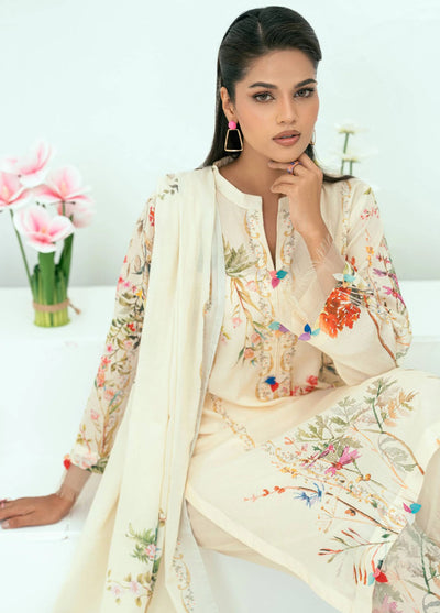 Amal Printed Lawn Suits Unstitched 3 Piece AL25AUS D-6