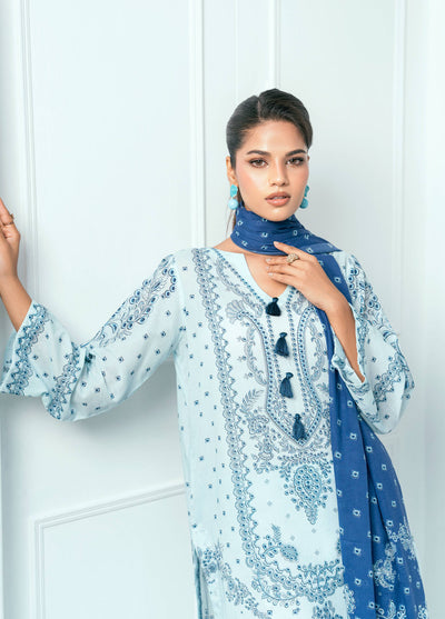 Amal Printed Lawn Suits Unstitched 3 Piece AL25AUS D-10