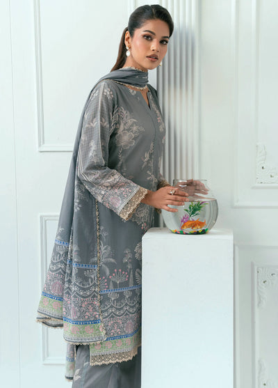 Amal Printed Lawn Suits Unstitched 3 Piece AL25AUS D-11