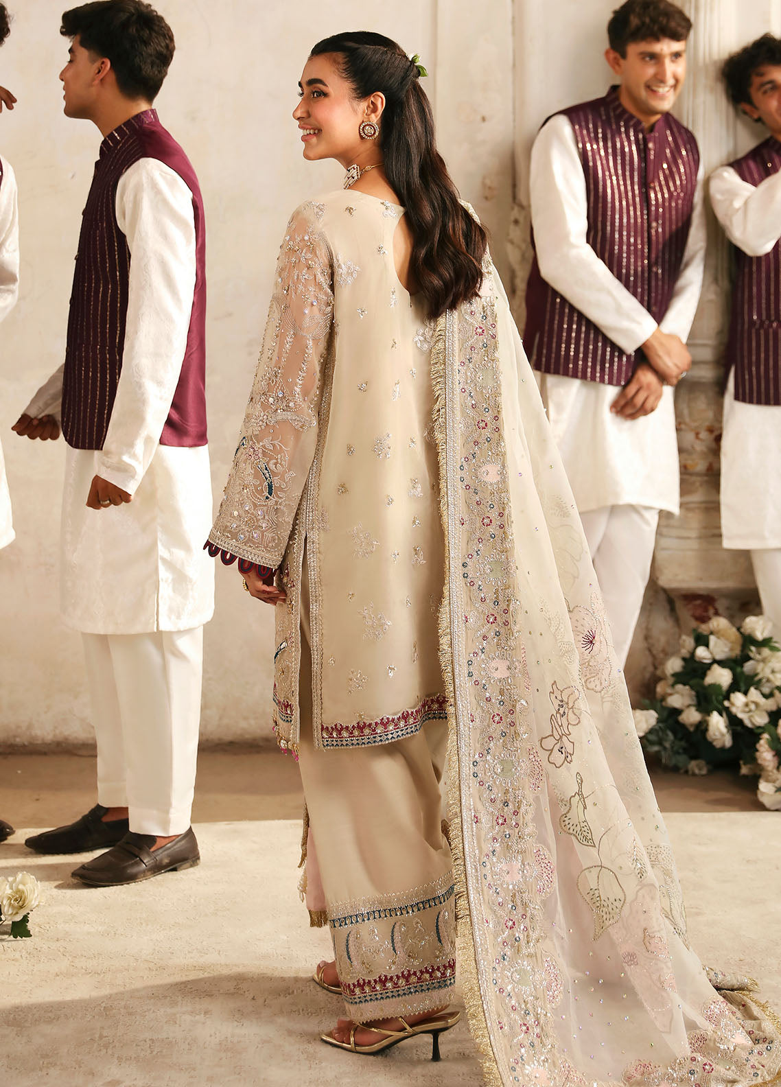 Jhoomro By Nureh Unstitched Luxury Formals Collection 2024 NL-72 Chandni