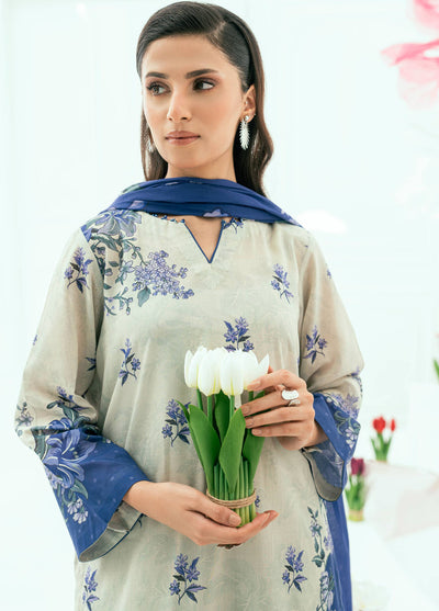 Amal Printed Lawn Suits Unstitched 3 Piece AL25AUS D-14